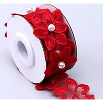 Ručně výšivková krajka | 0,9 m x 3,3 cm - 1