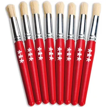 Umělecký štětec Standardní kulaté štětce 12 mm, Sada 8 ks.