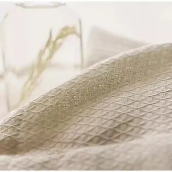 Závěsy z bavlněného lnu - béžový,300 x 260cm,Tunel