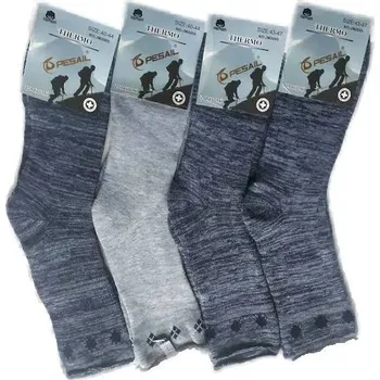 Pánské ponožky Pesail Ponožky zdravotní bavlněné termo melír 2 páry Velikost: 40-44