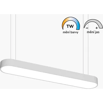 Plnospektrální LED svítidlo Ella L-S 906 mm 50W - 80 mm, Večerní a noční, Jen zapnout a vypnout