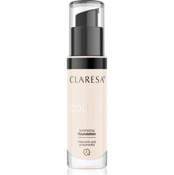 Make-up Claresa Doll Up! rozjasňující make-up pro přirozený vzhled odstín 02 Light 34 g