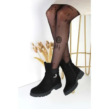 Dámská zimní obuv Ctogo GOGO Semišové kotníkové boty SAB166-1B Velikost: 38