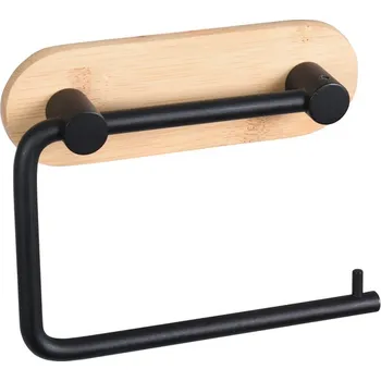 BISK Erga Plain, držák na toaletní papír, černá matná-hnědá, ERG-08056