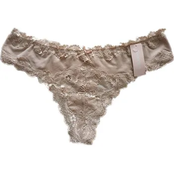 Dámské krajkové tanga GreeNice 2020-02 Barva: béžová, Velikost: L-XL