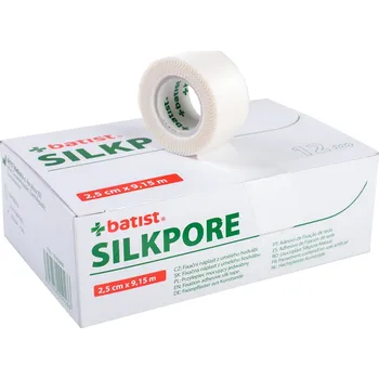 Náplast Náplast z umělého hedvábí SILKPORE 2,5cm x 9,15m