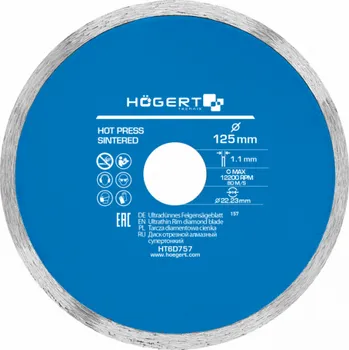 Řezný kotouč Diamantový řezný kotouč 125 mm
