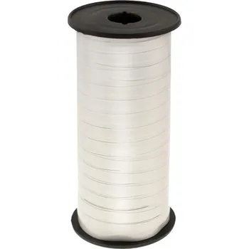 Party dekorace GoDan Stuha cívka pastelová 0,5cm stříbrná 100y (92 m)