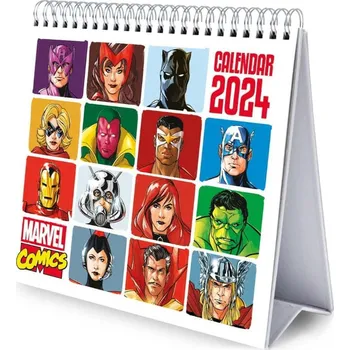 Kalendář Curepink Stolní kalendář Marvel Comics: Icons 2024