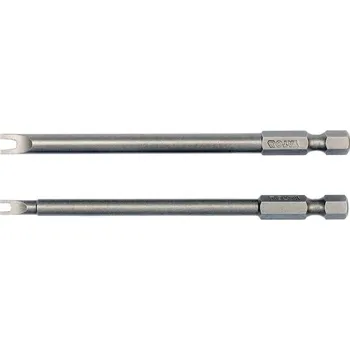 Bit Sada bitů 1/4" 2 ks profil Bezpečnostní : L=100 mm #6, #10