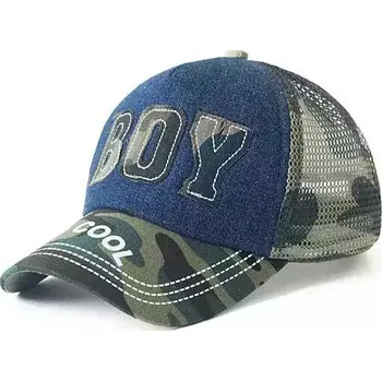 Pokrývka hlavy Dětská letní síťovaná kšiltovka s výšivkou - 4