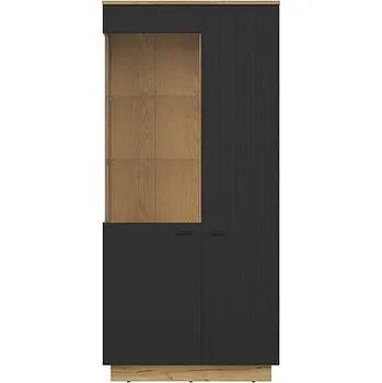 Knihovna Brwcz ZENDA REG1D1W dub waterford/černá ***