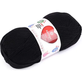 Příze Pletací příze Baby Love a Care 100 g, barva 33 (940) černá
