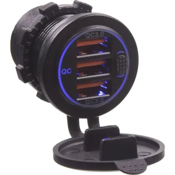 3x USB zásuvka 12/24V, QC3.0 (QuickCharge)