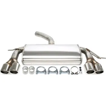 Autodíl TA Technix sportovní nerezový duplex tlumič VW Golf VI htb (1L, 08-13) kromě 4Motion, 2x 80 mm rovná nerezová koncovka s pertlem pro obě strany