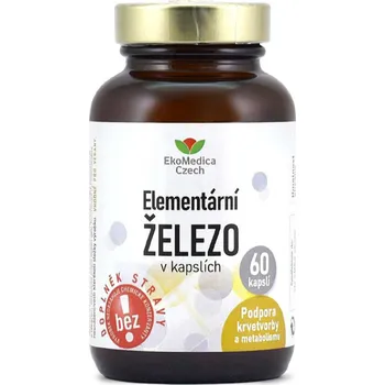 Přírodní produkt EkoMedica Elementární železo v kapslích cps.60