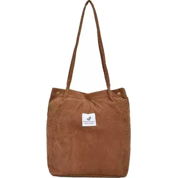 Kabelka Elegantní pevná nákupní kabelka - káva