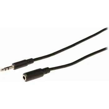 Audio kabel NEDIS Stereofonní Audio Kabel | 3,5mm Zástrčka - 3,5mm Zásuvka | 10 m | Černá barva