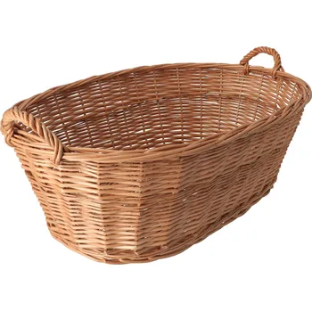 Koš na prádlo ČistéDřevo PR041 koš na prádlo zaoblený 70 x 44 x 30 cm vrbové proutí