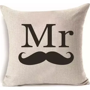 Dekorativní polštářek Dekorační polštář | zamilovaný povlak na polštář, 43 x 43 cm - H