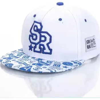 Čepice Hip hop unisex snapback - S-Bílá