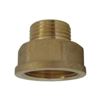 Instalatérský materiál GEBO mosazný nátrubek redukovaný vnější 3/8"x1/2" MF 246H-73BR
