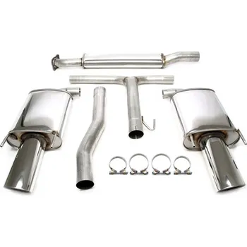 Tlumič výfuku TA Technix sportovní nerezový catback duplex výfuk Opel Insignia 4x4 (G09, 08-13, předfacelift) kromě Sports Tourer, 1x 90x120 mm oválná nerezová koncovka s pertlem pro obě strany