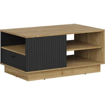 Konferenční stolek ZENDA konferenční stolek LAW1S, dub waterford/černá