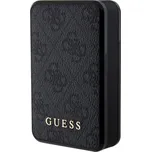 Guess PU 4G Leather Powerbanka 10000mAh, černá