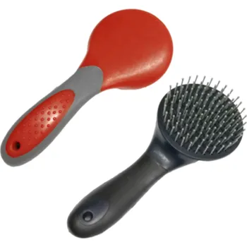 Péče o srst a drápky Umbria Hřeben kulatý Barva: Černo-červená