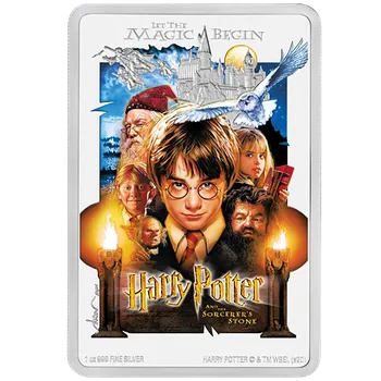 Stříbrná mince Harry Potter™ a Kámen mudrců (The Sorcerer´s Stone™) 1 Oz 2020 PROOF - (1.)