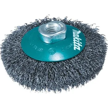 Brusný kotouč Miskový kartáč Makita D-77562 - 115mm, 0.3mm, nerezový vlnitý drát