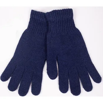 Rukavice Rukavice YO RED202 tmavomodré prstové s vlnou velikost rukavic: 25 cm