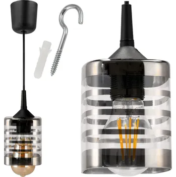 Osvětlení BERGE Závěsné svítidlo 1xE27 s pruhy