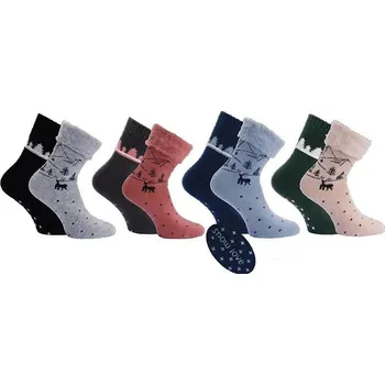 Dámské ponožky Dámské protiskluzové vánoční ponožky Trendy socks 35-38 náhodný mix
