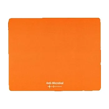Podložka pod myš Podložka pod myš, Polyprolylen, oranžová, 24x19cm, 0.4mm, Logo, antimikrobiální