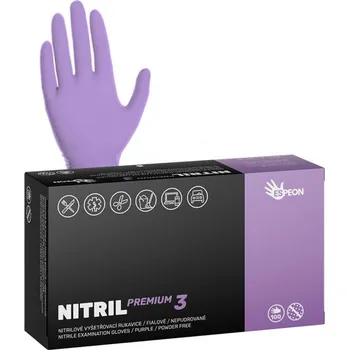 Espeon Rukavice NITRIL PREMIUM3 fialové 4.0g 100ks Velikost: M