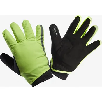 Cyklistické rukavice BTWIN Dětské cyklistické rukavice 500 8–14 let 14 LET ZELENÁ|ČERNÁ|ŽLUTÁ