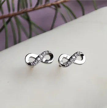 Náušnice Prstýnkárna Stříbrné náušnice puzety Infinity Nekonečno AG 925 ≤ 0,8 g
