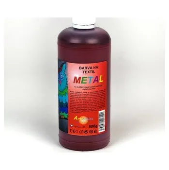 Výtvárné potřeby ARTEMISS Metalické barvy na textil 500g, hrášková