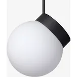 Lucis Tyčové závěsné svítidlo z ručně foukaného skla a hliníku Polaris ZTR LED Barva: Černá, Teplota chromatičnosti / Stmívání: 4000 Kelvinů / Nestmívatelné, Průměr: 280 mm ZTR.L2.280.45 Tyčové závěsné svítidlo z ručně foukaného skla a hliníku Polaris ZTR