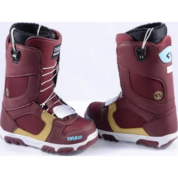 Boty na snowboard snowboardové boty THIRTYTWO WOMEN'S PRION FT, dark red/gold ( NOVÉ )