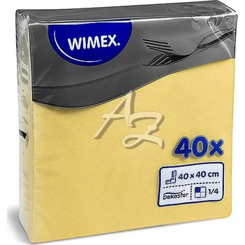 Papírový ubrousek ubrousky 40x40cm/40ks, DekoStar, Žluté