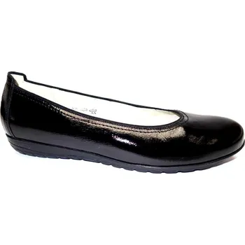 Dámské baleríny Vycházková obuv-baleríny, Waldläufer, šíře H, černá: Černá Lakovaná kůže 29 44 H - rozšířená (27339-27341)
