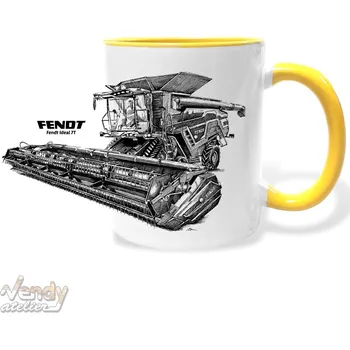 Hrnek - Kombajn Fendt Ideal 7T Barva: Žlutá