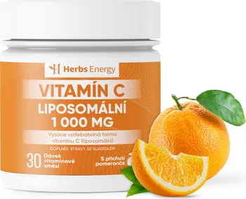 Herbs Energy Vitamín C liposomální pomeranč 1000 mg 30 dávek