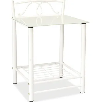 Noční stolek Noční stolek BREVICAULE, bílý + vyzvednutí ZDARMA