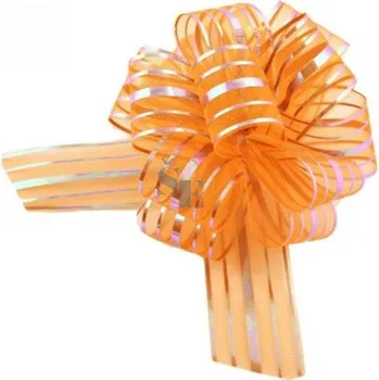 Stuha Stahovací mašle Oranžová 3CM/100CM 161409