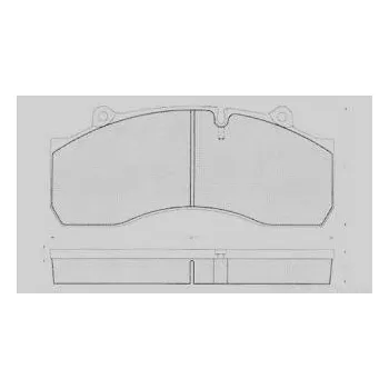 Brzdový systém Brzdové destičky 29143, 29185, 29176 pro FREUHAUF, SAF, SCANIA, SMB, GIGANT 13026