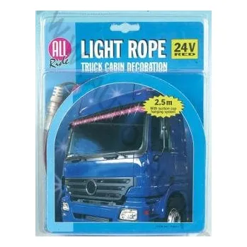 Přídavný světlomet Světelná šňůra, červená 24V 13604